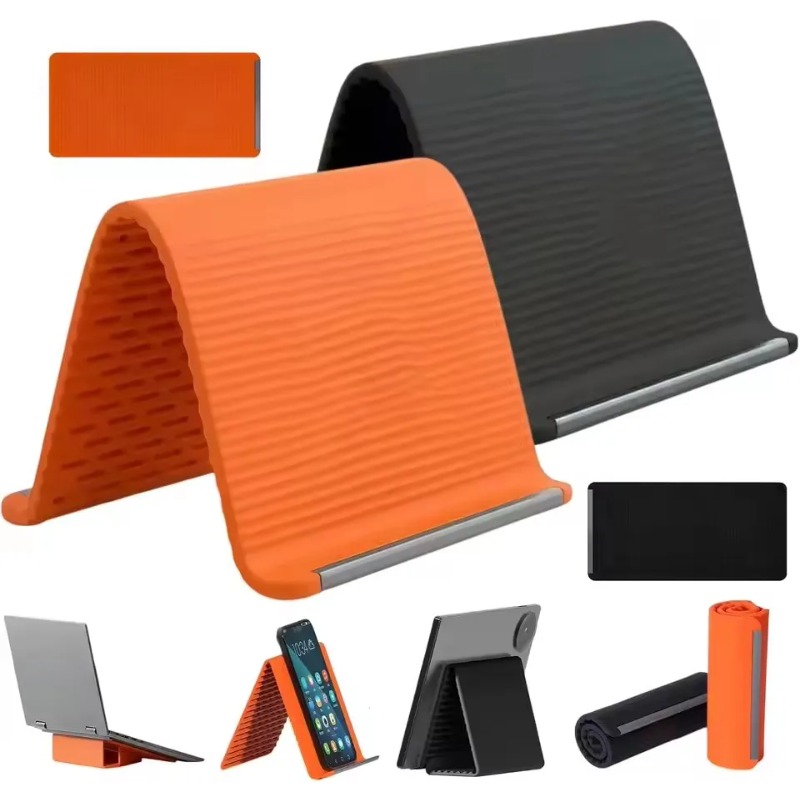 Tablet Phone Accessories - Flexible Foldable Silicone Phone Holder Portable