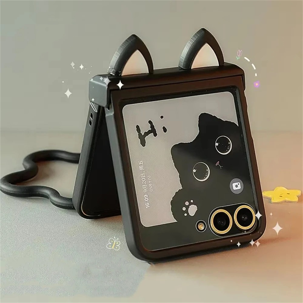 Motorola Tablet Accessories - Korean Japan Cute Cat Ears Black