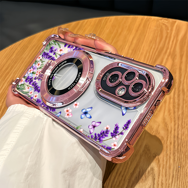 Oppo A78 - Purple Butterflies Phone Case For OPPO