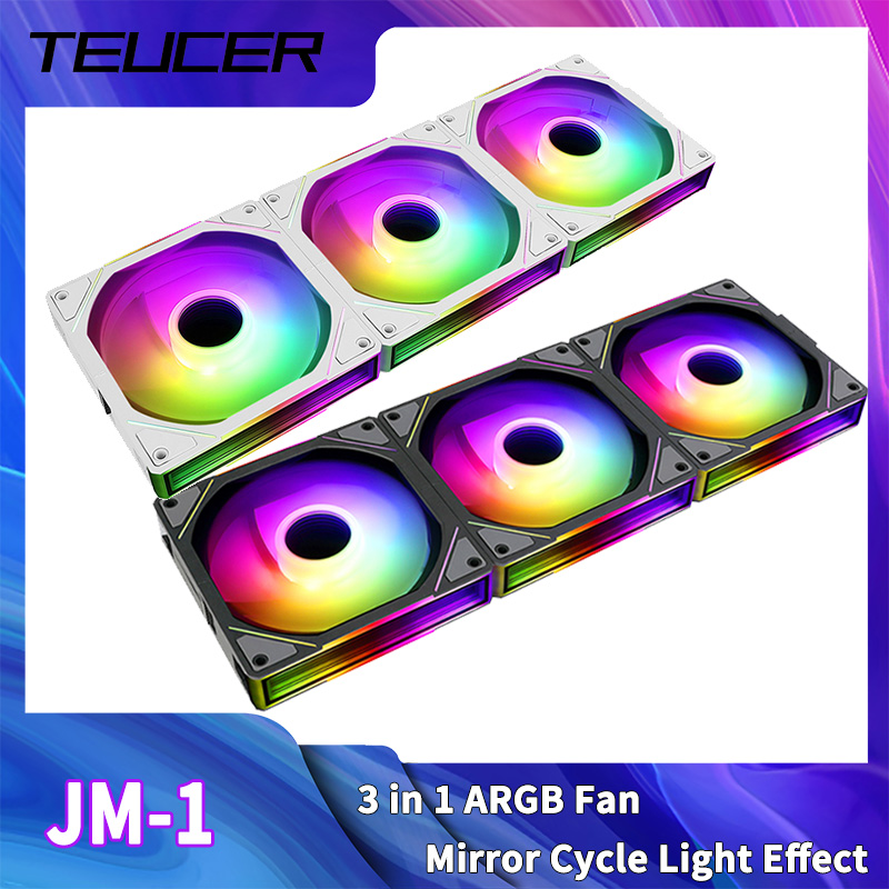Tablet Accessories Aesthetic - TEUCER JM-1 Computer Case Fan ARGB