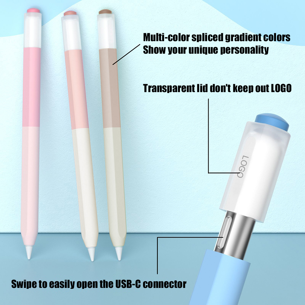 Color Splicing Silicone Pen Ca - Tablet Accessories Kids 评论和价格