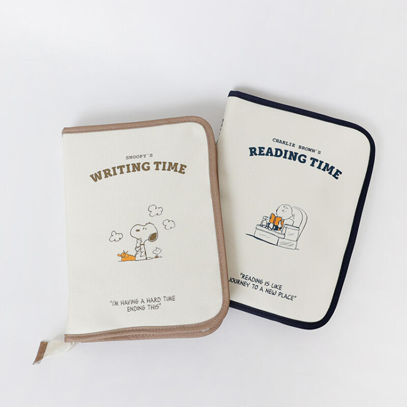 Snoopy Book Shape Canvas Stora - Tablet Accessories Bag 评论和价格