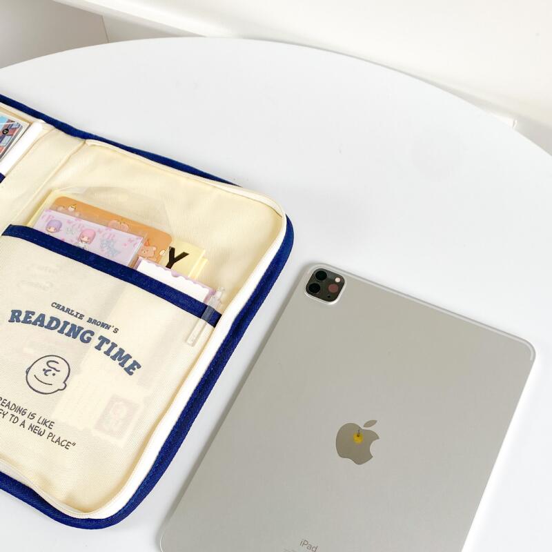 Snoopy Book Shape Canvas Stora - Tablet Accessories Bag 评论和价格