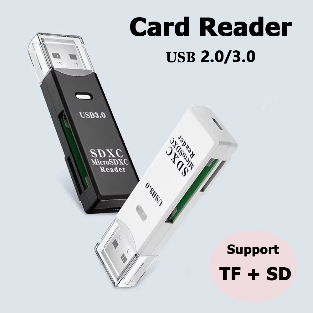 2-in-1 Card Reader USB 3.0/2.0 - Tablet Reading Accessories 评论和价格