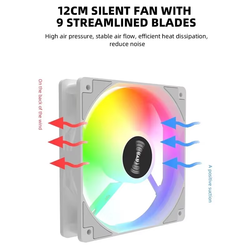 120mm PC Case Fan 12V RGB Cycl - Tablet Accessories Aesthetic 评论和价格