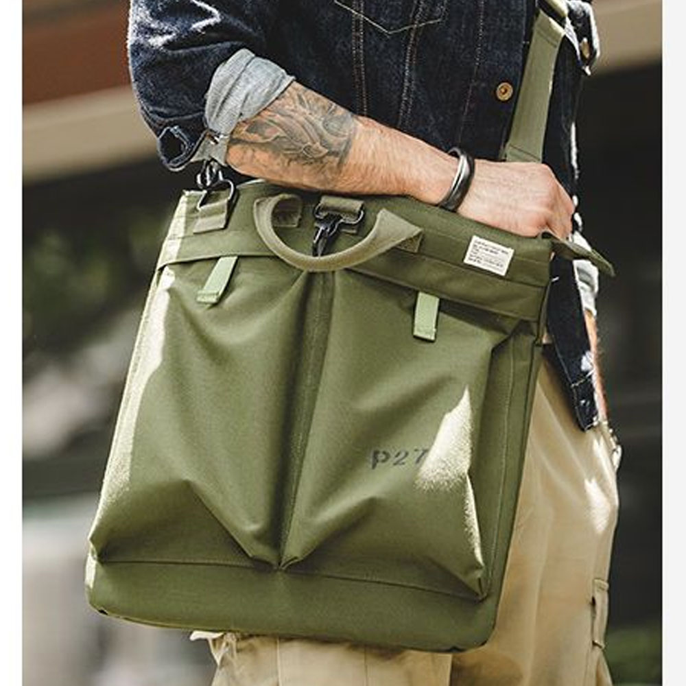 Workwear Retro Helmet Canvas C - Tablet Accessories Bag 评论和价格