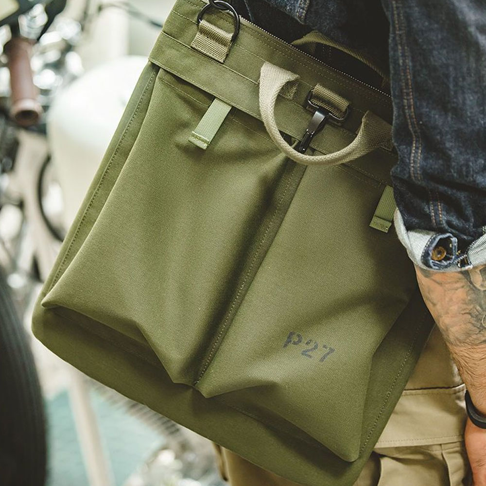 Workwear Retro Helmet Canvas C - Tablet Accessories Bag 评论和价格