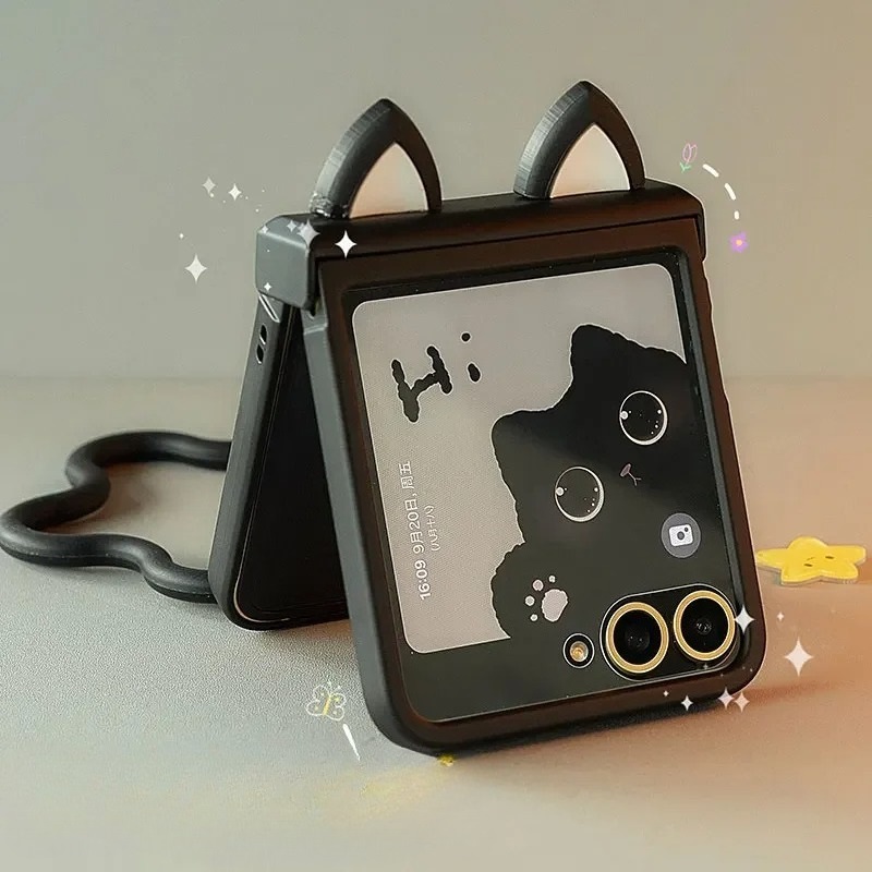Cute Ears Hinge Phone Case For - Motorola Tablet Accessories 评论和价格
