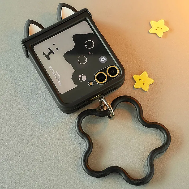 Cute Ears Hinge Phone Case For - Motorola Tablet Accessories 评论和价格