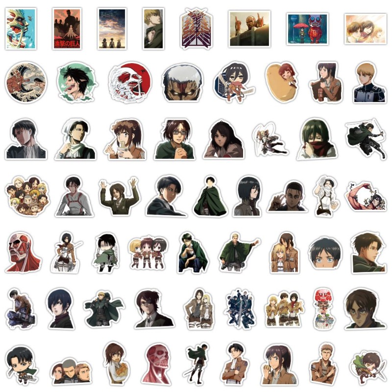 60Pcs Attack on Titan Anime St - Tablet Accessories Aesthetic 评论和价格