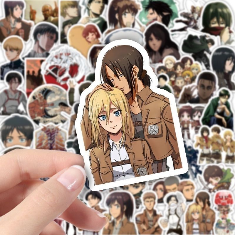 60Pcs Attack on Titan Anime St - Tablet Accessories Aesthetic 评论和价格