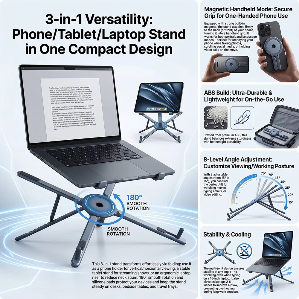 Portable Magnetic Phone Holder - Tablet Phone Accessories 评论和价格